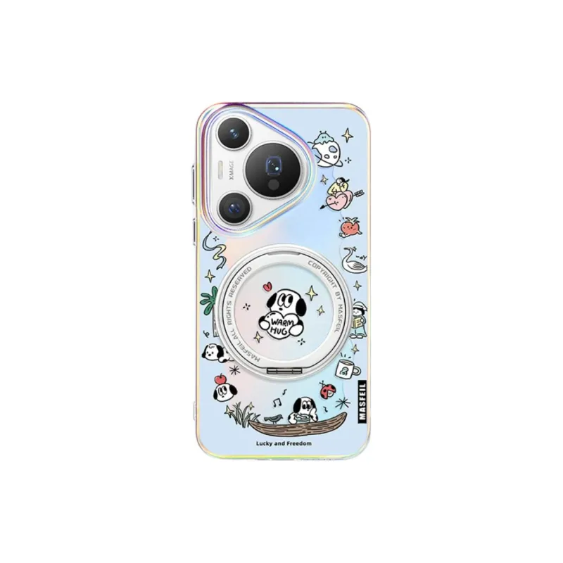 Marsfield Acrylic Material Rotating Magnetic Stand Case Phone Cases Compatibility Huawei P70/P70 Pro-0