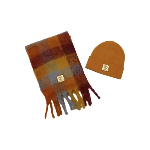 Timberland Polyester, Acrylic Beanies Unisex Brown