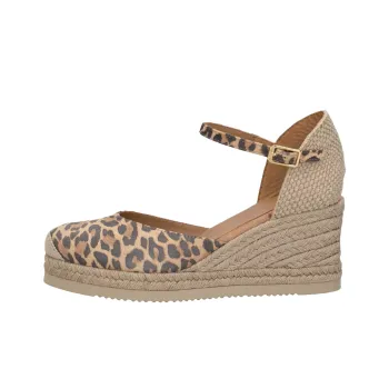 Unisa Art. CACERES Wedge Heel High Heels 7cm Women's Leopard Print