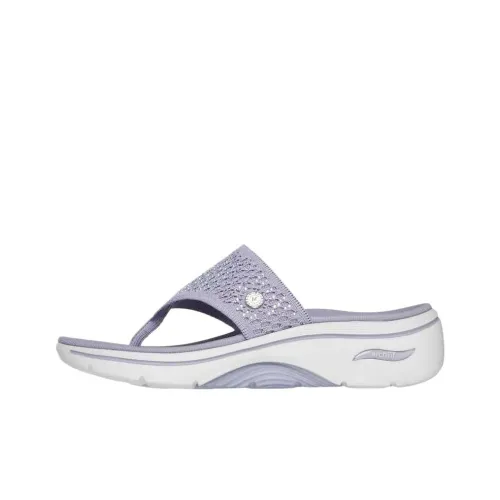 Skechers GO Walk Arch Fit 2.0 Slip Resistant Flip Flops Women's Purple