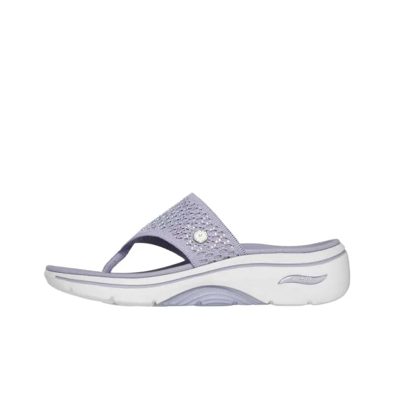 Skechers GO Walk Arch Fit 2.0 Slip Resistant Flip Flops Women's Purple-0