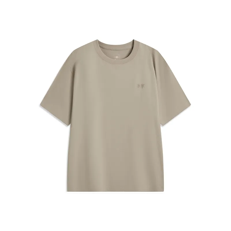 LiNing China Color Collection T Shirt Men's Stone Lotus Brown-0