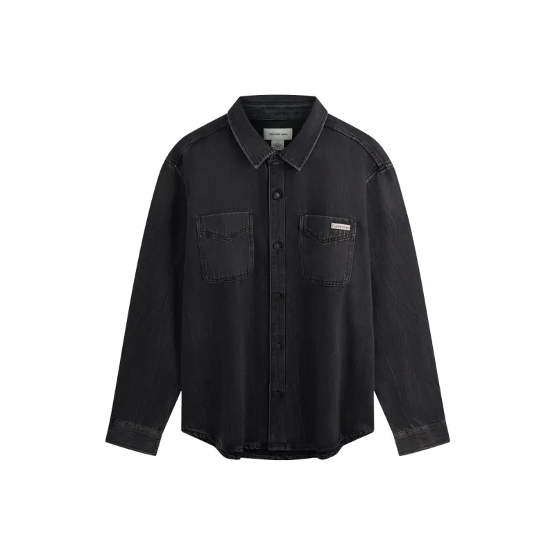 CALVIN KLEIN Shirt Men's Denim Black-0