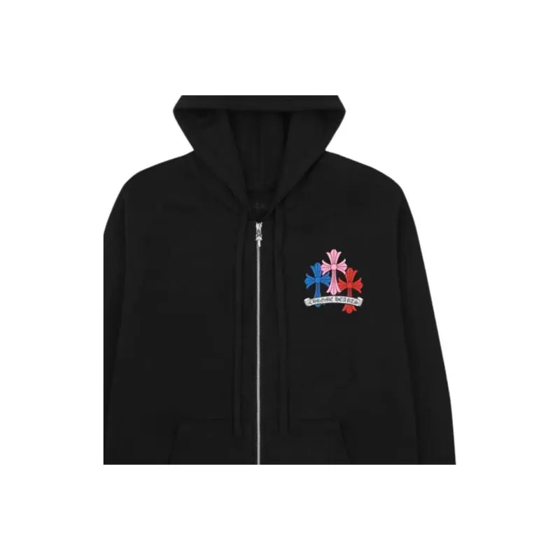 Chrome Hearts Multi Color Cross Hoodie-2
