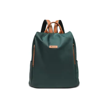 GELANNI Synthetic Leather With Cow Leather Backpack Regular Unisex Multicolor
