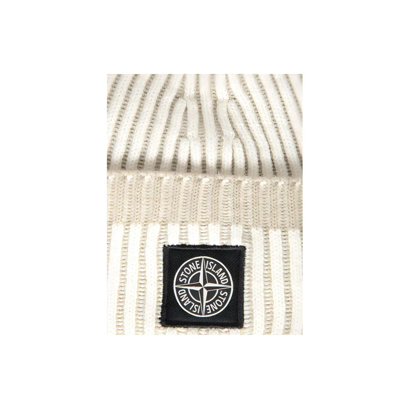 STONE ISLAND Logo Patch Ribbed Beanie-3