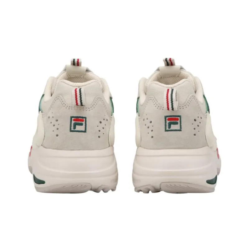 FILA Tracer Low Top Chunky Sneakers Unisex Gray Green Red-2