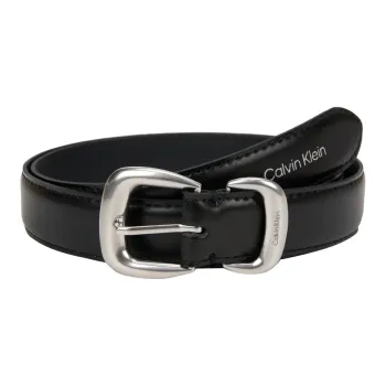 CALVIN KLEIN Split Cow Leather Belts Women's Space Black 2.5cm
