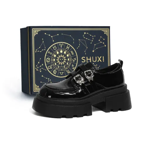 SHUXI Casual Single Shoes Women's Black