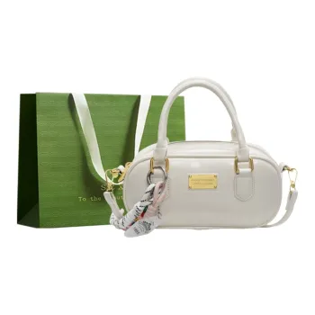 Three Ducklings PU Handbag Women's Ecru/Pink/Green/Black