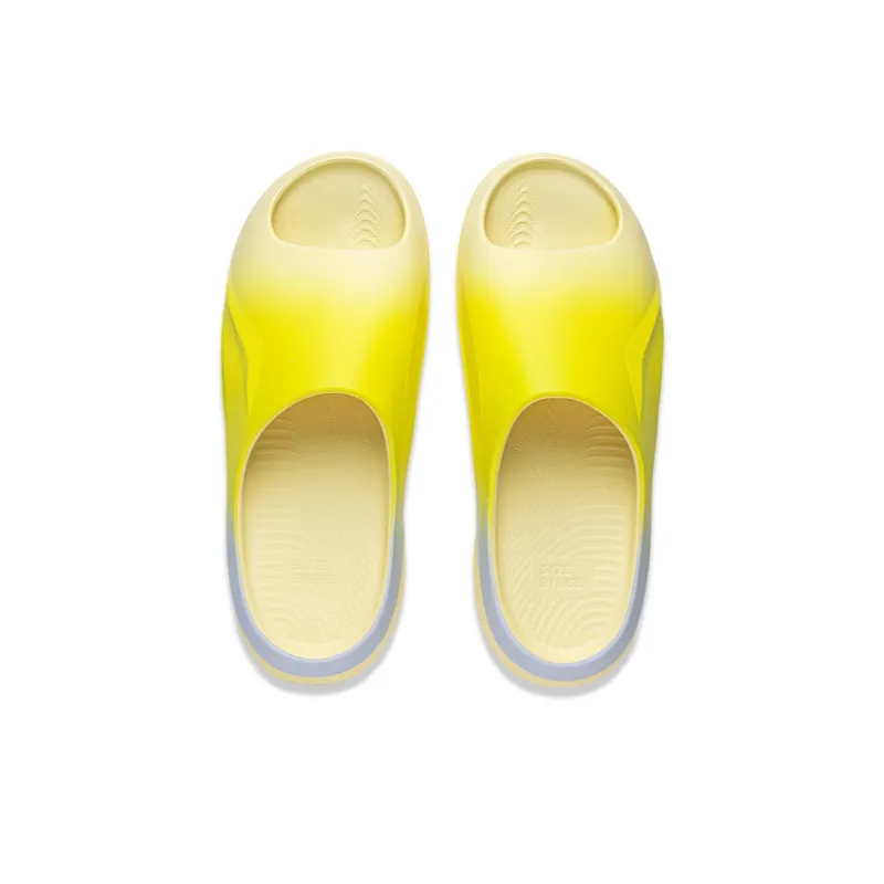YINGXIONGLIANMENGYONGCHIPAIDUI x LiNing Soft Clap Slip Resistant Abrasion Resistant Slide Slippers Unisex Yellow Purple-3