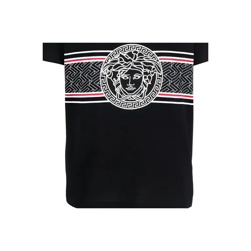 VERSACE Polo Shirts Men Black-5