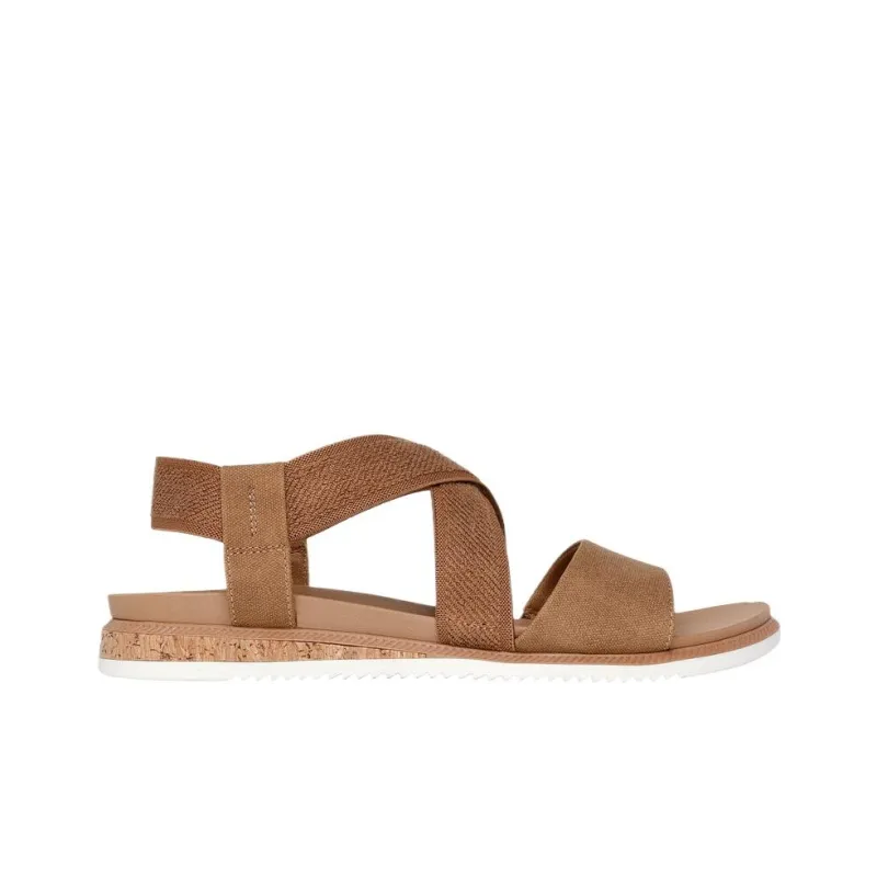 Skechers BOBS Desert Kiss One Strap Sandals Women's Brown-1