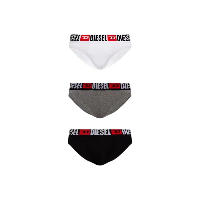 DIESEL TUmbr Andrethreepack Logo Waistband Briefs-0
