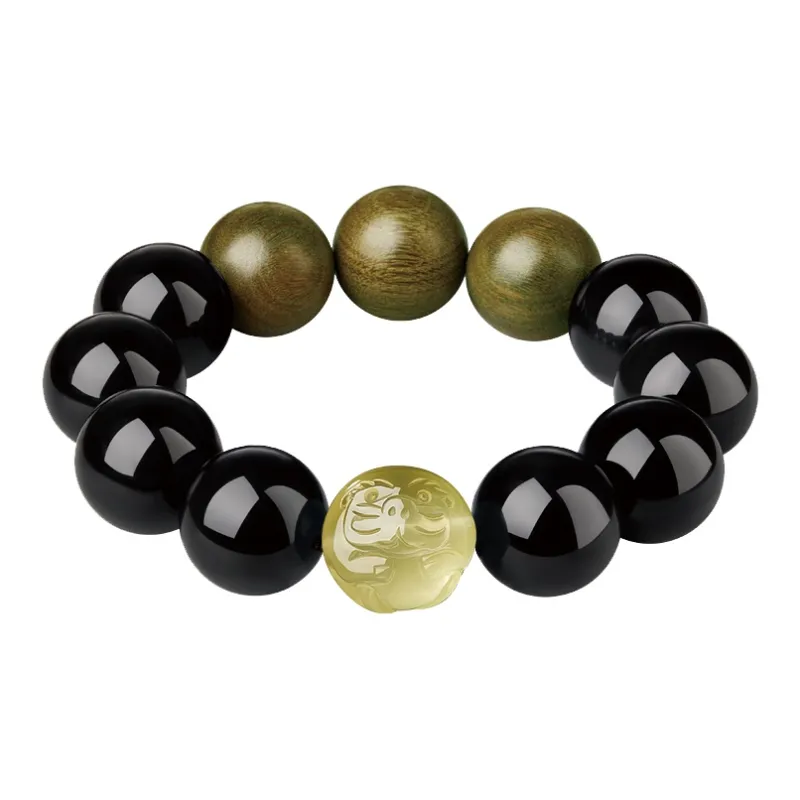 Yi Mingju Obsidian Bracelets Men's-6
