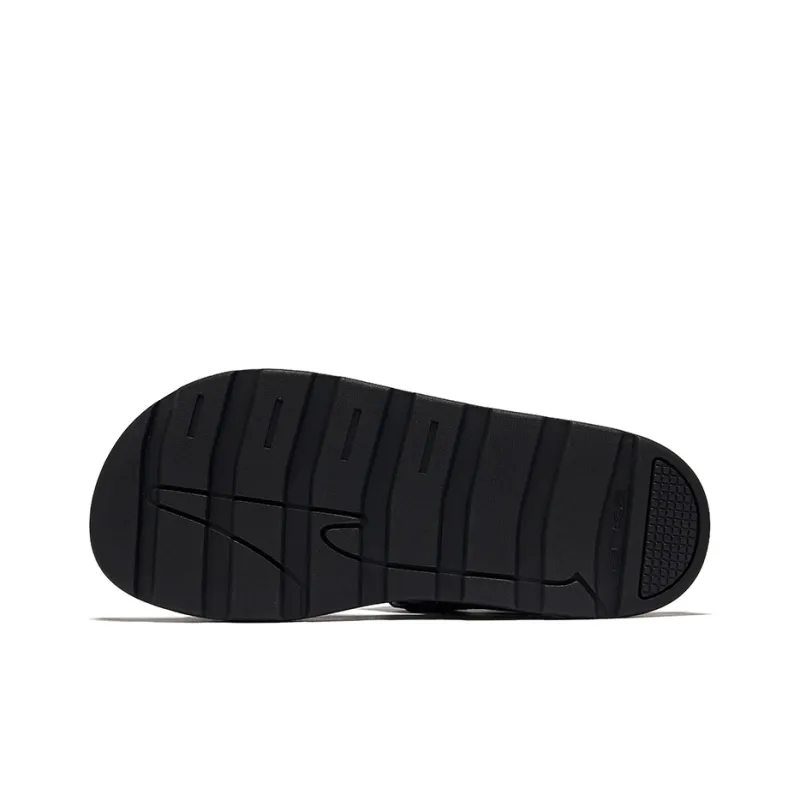 Erke Chasing Waves Beach Sandals Men's Jet Black Carbon Gray-4