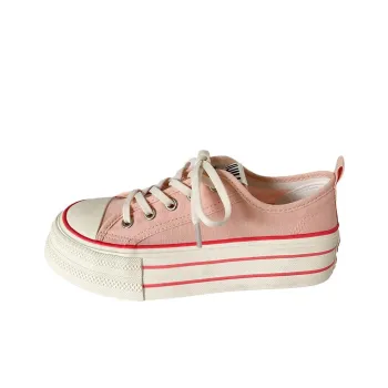 Than Than Me Anti Slip Wear Resistant Low Top Skateboard Shoes Women's Pink