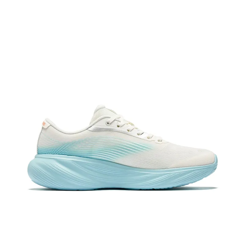 Erke Cushioning, Breathable, And Resilient Design Low Top City Commute Running Shoes Men's Microcrystal White Lake Blue-1