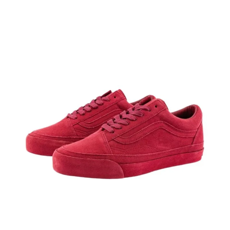 Vans LX OLD SKOOL Moisture Wicking Low Top Skateboard Shoes Unisex Dark Red-2