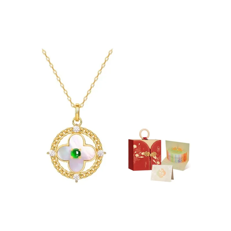 MAMADESHOUHU Ice Glutinous Jadeite Necklaces Women's-4