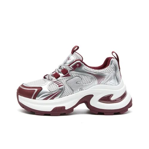 WESTLINK Slip Resistant Low Top Chunky Sneakers Women's