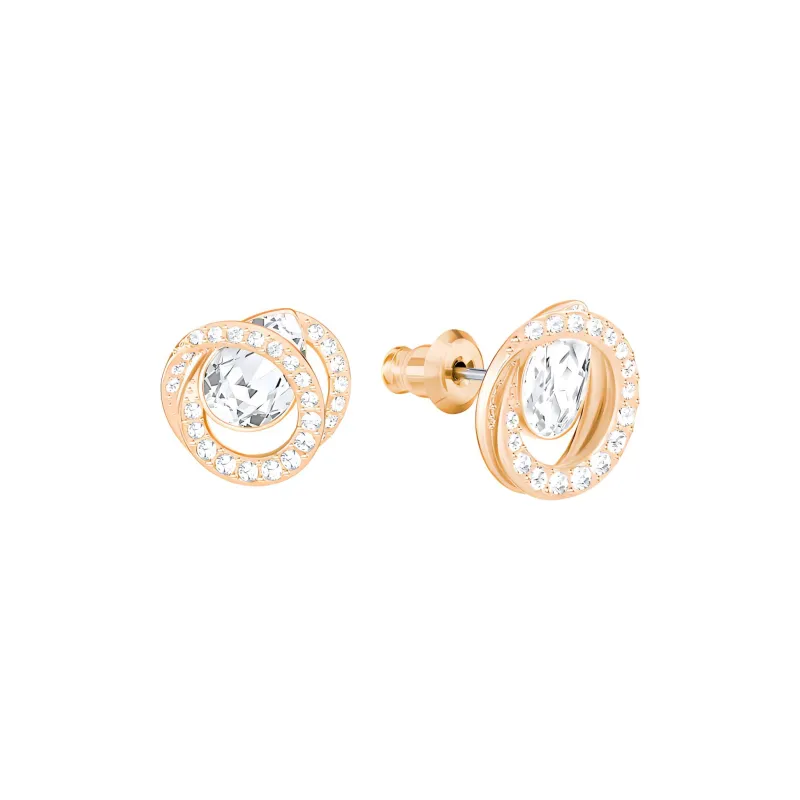 Swarovski Generation Stud Earrings Women's Rose Gold-1