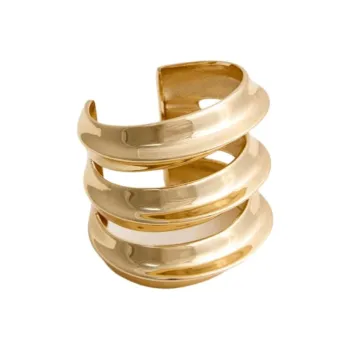 Self portrait Brass Bangles Women's Gold