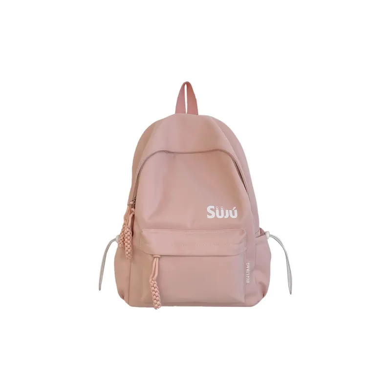 Yalu Nylon Backpack Unisex Black/Burgundy/Yellow/Light Blue/Pink-14