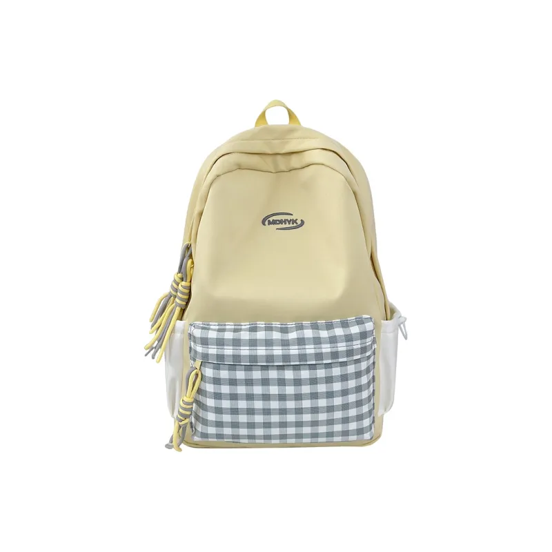 DCLOUD Nylon Backpack Regular Women's White/Yellow/Black/Khaki/Green-6