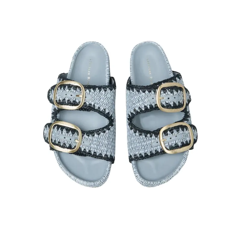 Loeffler Randall Slide Slippers 3.8cm Women's Blue-4
