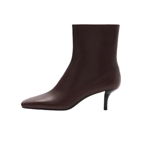 MANGO Ankle Boots 4.4cm Women's Brown