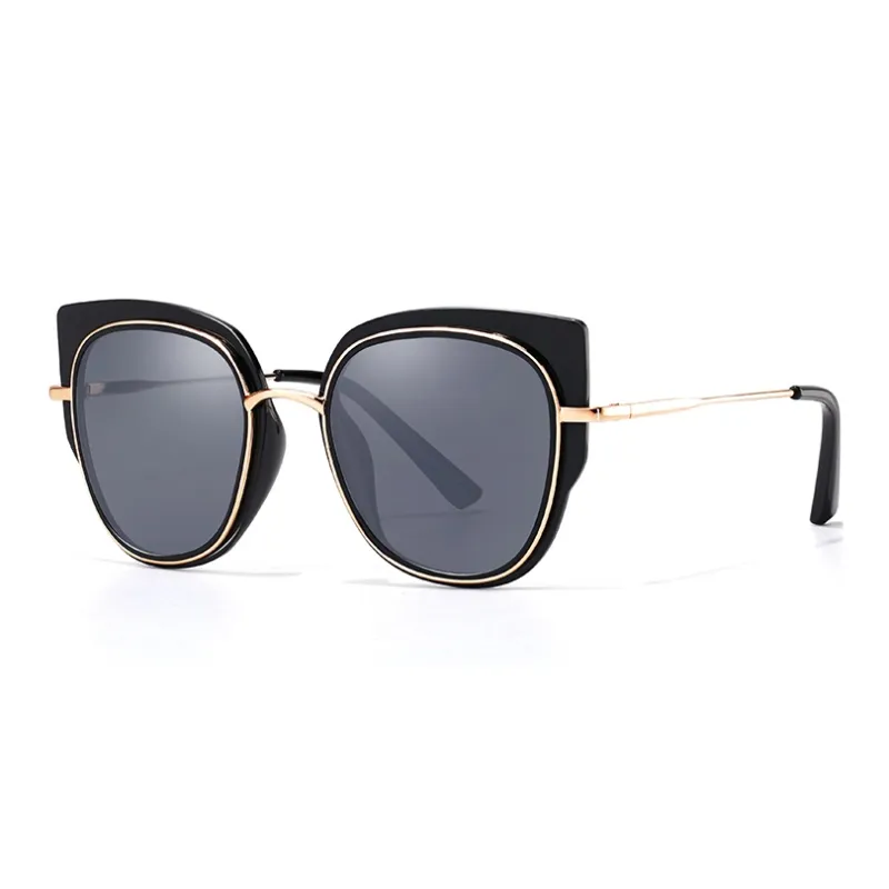 PARIM Copper Nickel Alloy Butterfly Sunglasses Women's Black-0