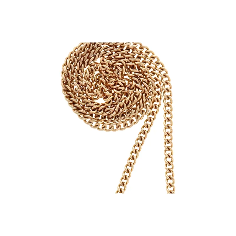 Marla Aaron 14kt Yellow Gold Fine Curb Chain Necklace-2