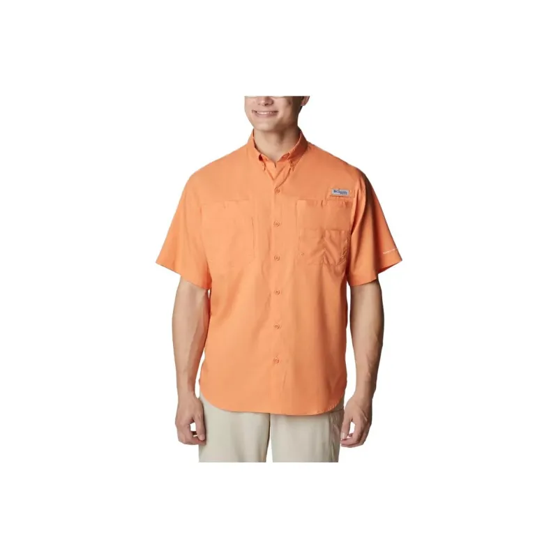 Columbia Shirt Men's Orange Coral-0