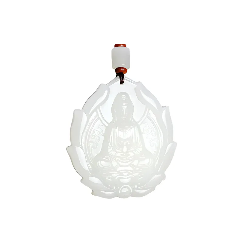 Jade Said Hetian Jade Hetian Jade Pendants Unisex White Jade-0