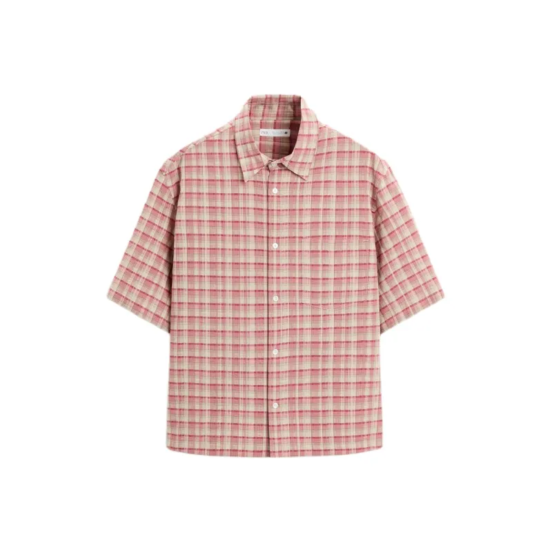 ZARA Shirts Men Pink-0