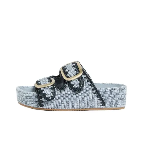 Loeffler Randall Slide Slippers 3.8cm Women's Blue