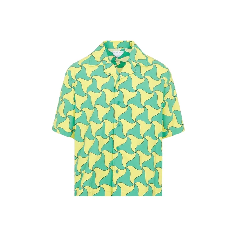 Bottega Veneta Shirts Men Green-0