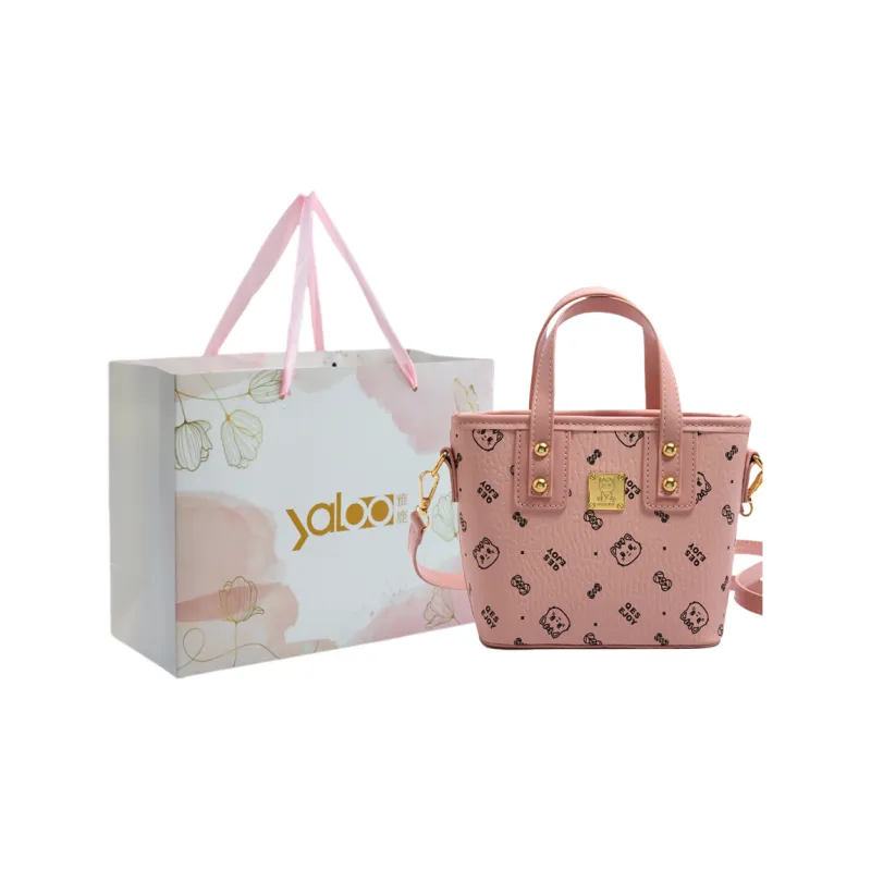 Yalu PU Handbag Women's White/Pink/Black/Brown-5