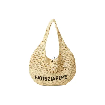 Patrizia Pepe Fabric Handbag Women's Natural
