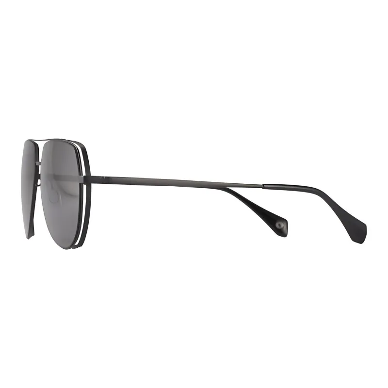 ZIPPO Aviator Sun Protection Sunglasses Unisex BK-Matte Black/GY-Antique Copper Gray-2