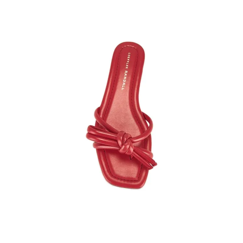 Loeffler Randall Slide Slippers Women's Red-3