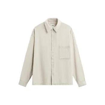 ZARA Shirts Men Tan