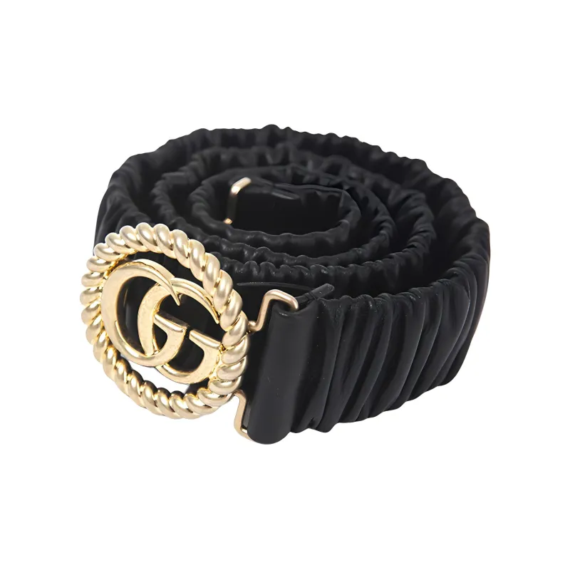 GUCCI Leather Belts Women's Black-3