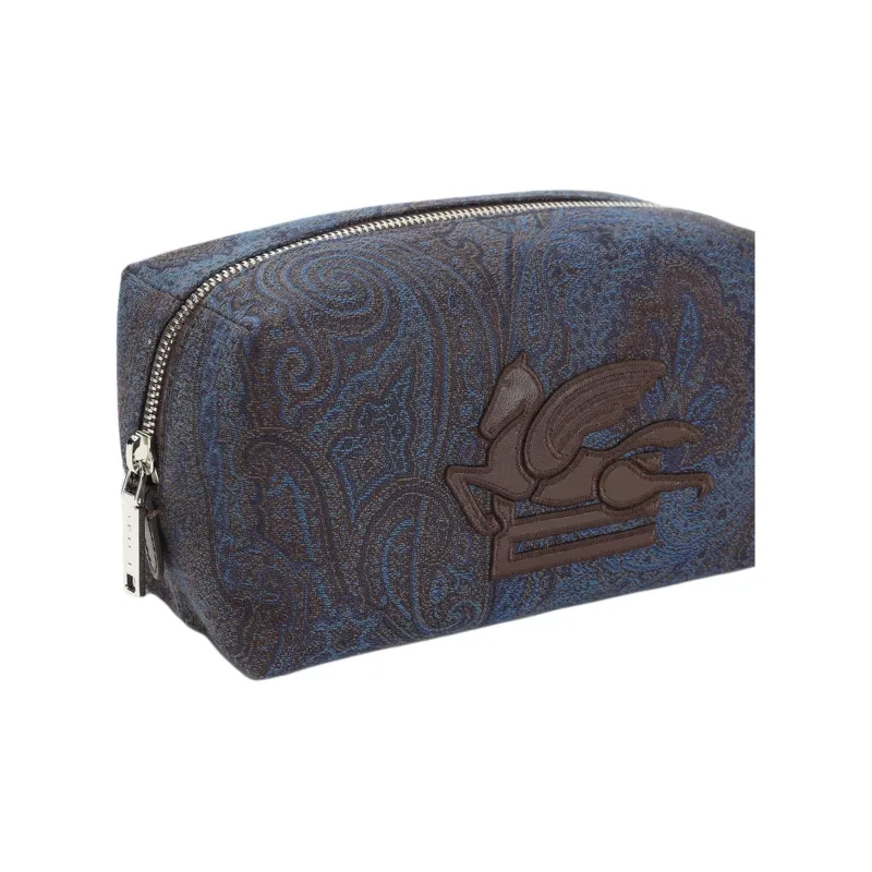 ETRO Pegaso appliqué Wash Bag-2