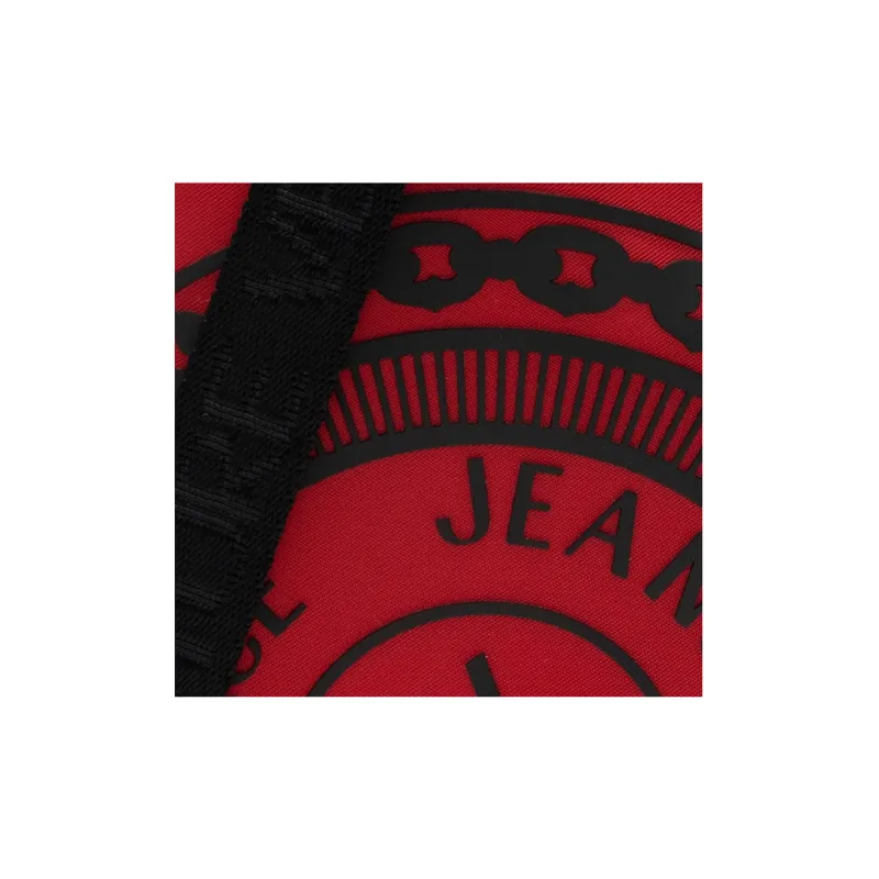 VERSACE JEANS COUTURE Polyester Shoulder Bag Crossbody Bag Small Size Men's Red Black-4