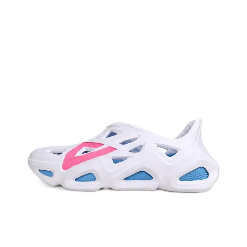 PEAK Pole Hole Shoes Clogs Men's White Pink Blue