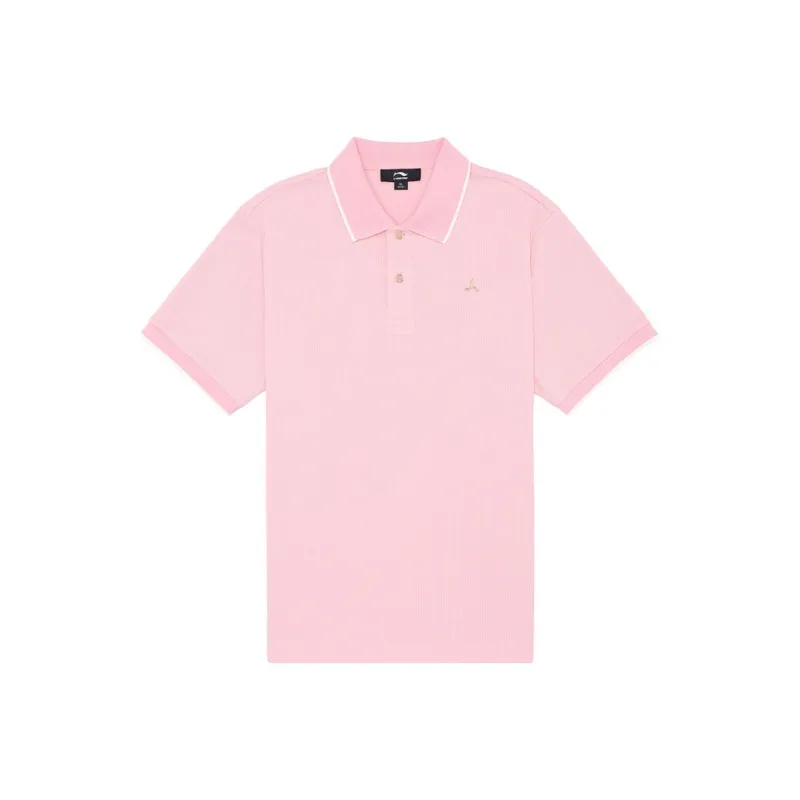 LI NING 1990 Polo Shirt Men's Butterfly Pink-0