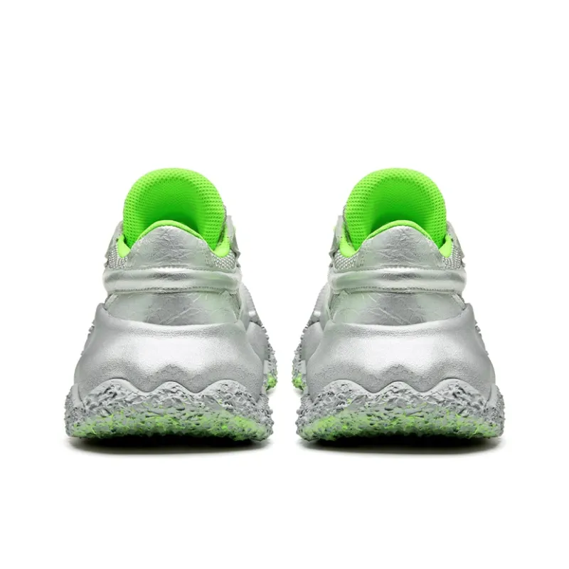 XMZY Wandering Moon Series Abrasion Resistant Moisture Wicking Height Increasing Low Top Chunky Sneakers Unisex-3