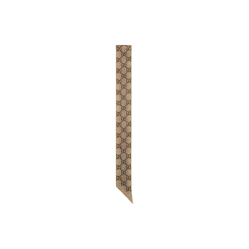GUCCI Gg Printed Neck Bow-1